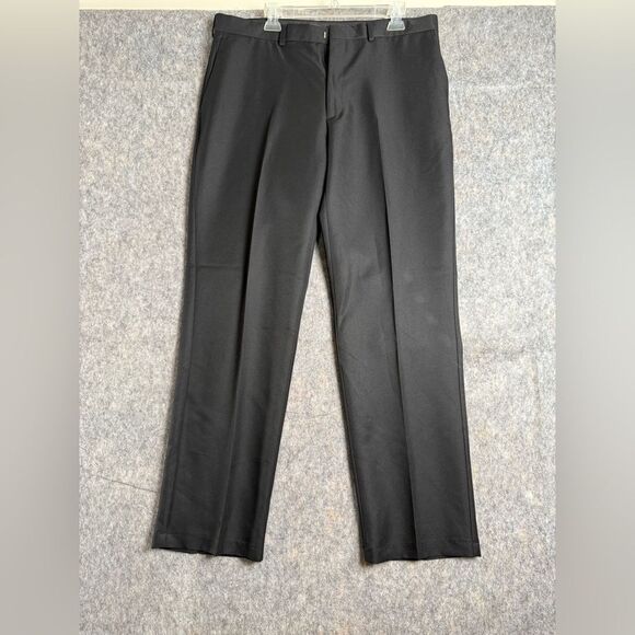 Dockers Dress Pants Men's 36/32 Black 100% Polyester Formal Classic Straight Leg - Picture 1 of 5